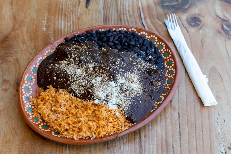 Mexican rice and beans side dish