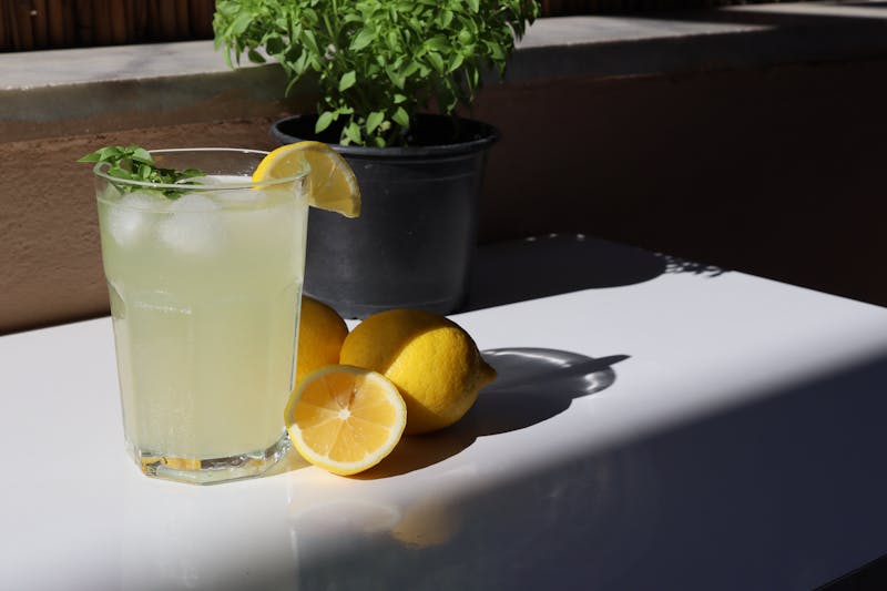 Fresh squeezed mango lemonade